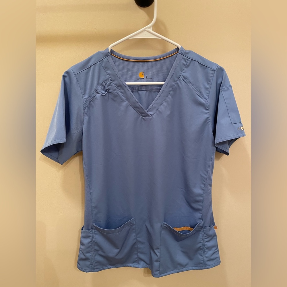 Carhartt Blue Scrub Top